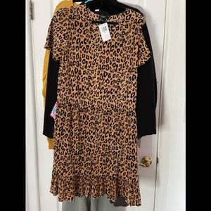 Bloomingdales Aqua Curve Dress NWT